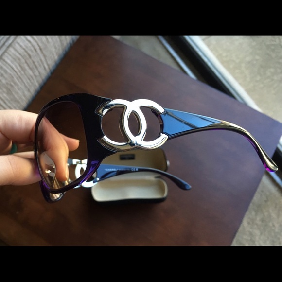 Chanel Dark Purple Sunglasses