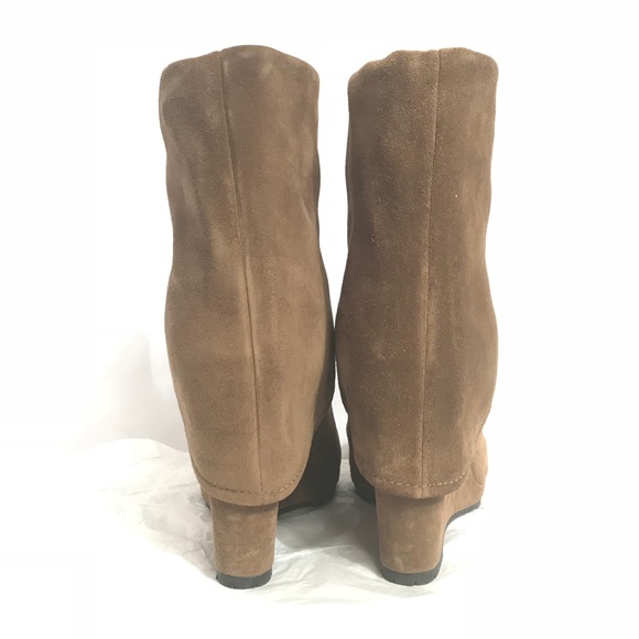 SOLD PRADA Suede Wedge Booties - Picture 4 of 8