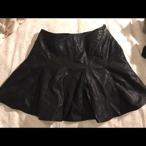 Leather black skirt Leather black skirt
