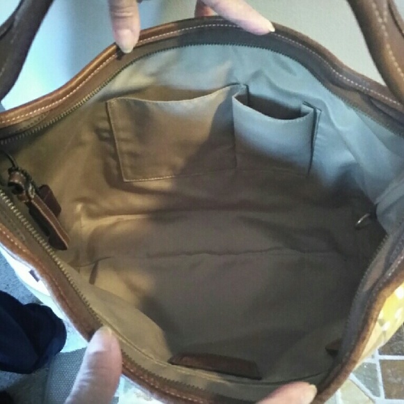 COACH Canvas & Leather Patchwork Handbag - Picture 4 of 4