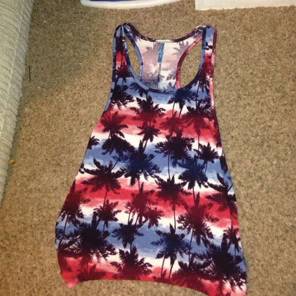 Palm trees tank top - Picture 1 of 2