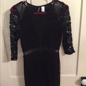 Black Lace Cocktail Dress