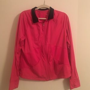 Pink light workout jacket