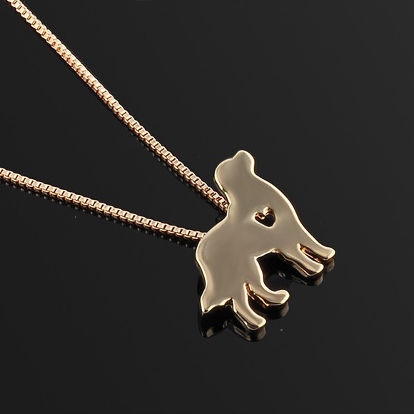 Jewelry - ❤️❤️gold heart golden retriever dog necklace