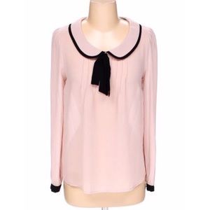 Peter Pan Collar Pink Blouse