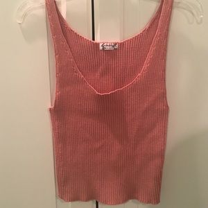 Free People coral tank top