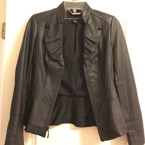 White House Black Market Leather Jacket