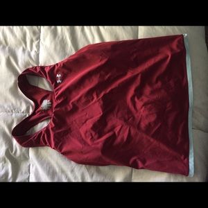 Under armor red tank top