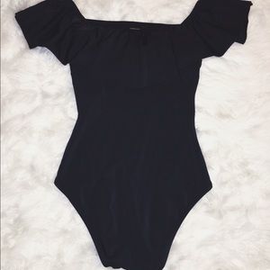 Victoria's Secret Black Off Shoulder One Piece