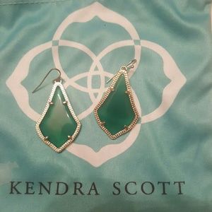 Green Kendra scott earrings
