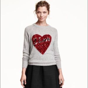 H&M "I Love" Holiday Sweater