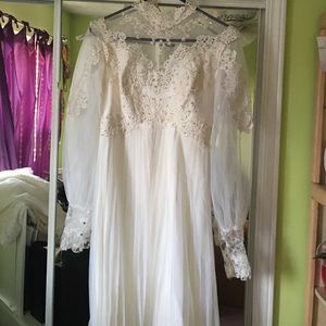 80's throwback wedding gowns