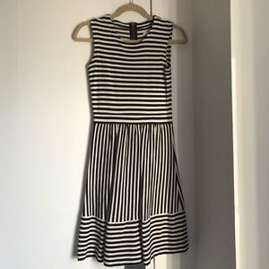 Madewell black & white spirited dress