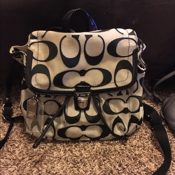 Coach backpack purse