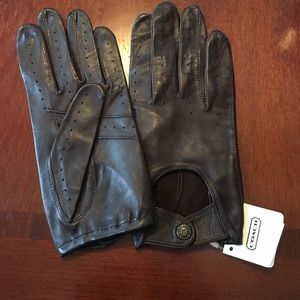 Coach Brown Driving Gloves