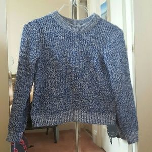 H&M Blue and Black Sweater XS