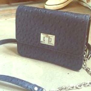 💙navy ostrich crossbody  💙