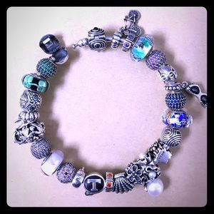 Pandora Bracelet - 25 Authentic Pandora charms
