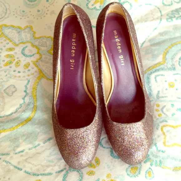 Steven Madden Glitter Heels - Picture 1 of 3