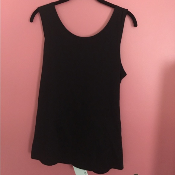 Fabletics Fashionable Black Open Back Tank!