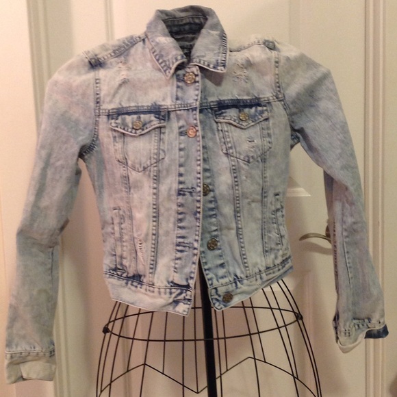Bethany Mota  Jackets & Blazers - Bethany Mota Distressed Denim Jacket