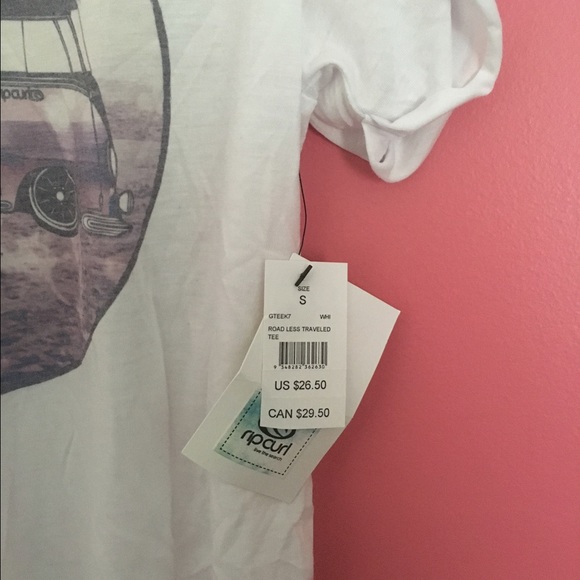 White Graphic Rilcurl Tee! - Picture 2 of 3