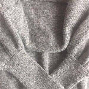 Thick grey mohair/wool blend sweater