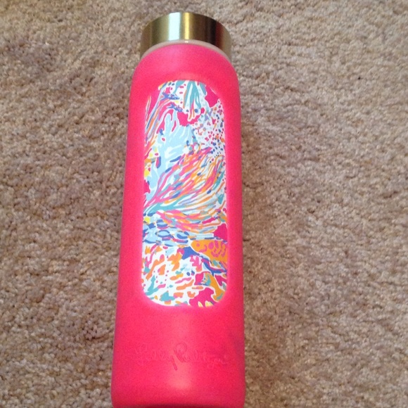 Lilly Pulitzer glass water bottle
