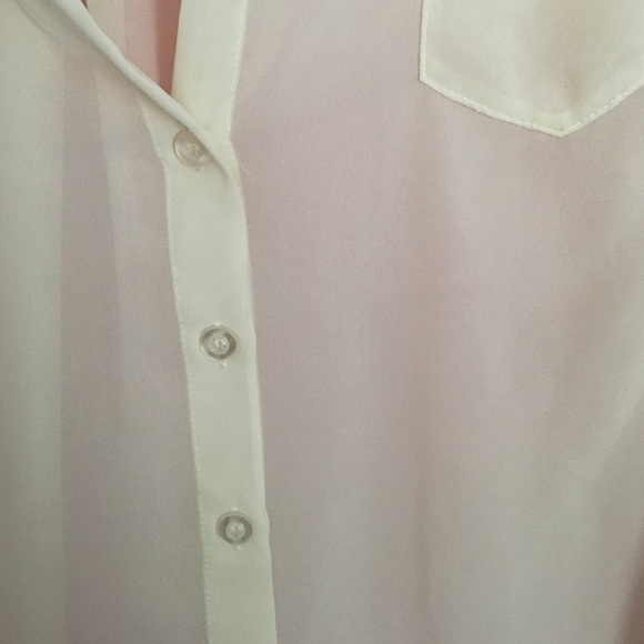 Cream sheer blouse! - Picture 2 of 4