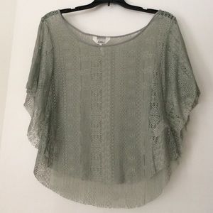 Kirra Pacsun Lace Short Sleeved Top