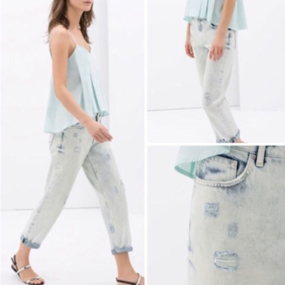 Distressed Zara jeans