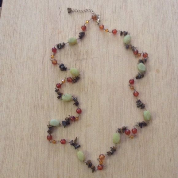 NWT 925 Gold overlay Semi Precious Stone