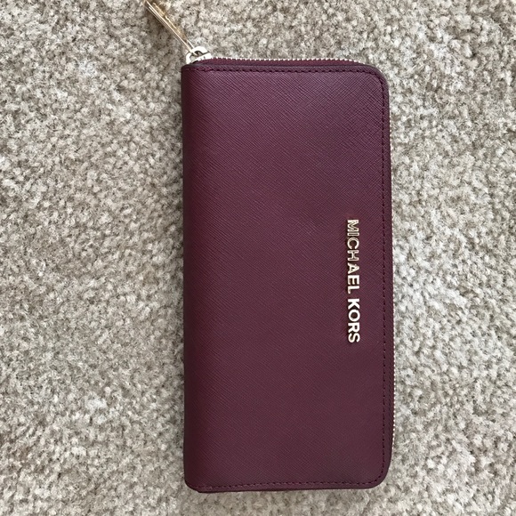 Maroon Michael Kors Wallet
