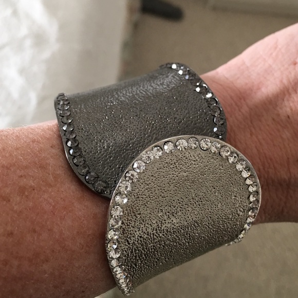 Dressy Cuff Bracelet Rhinestones