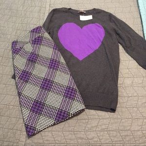 Ann Taylor Loft skirt and sweater