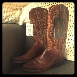 Lucchese cowboy boots.