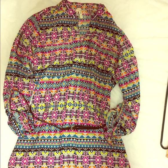 Long Sleeve Button Down Shirt Dress