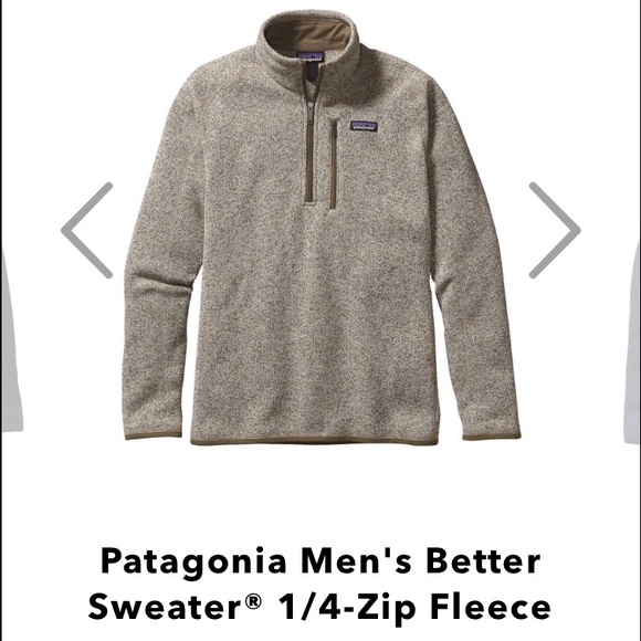 Patagonia 3/4 zip better sweater