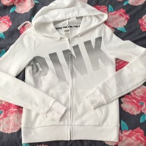 Vs pink campus full zip hoodie