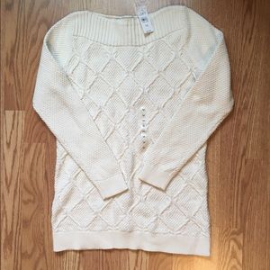 LOFT Cream Sweater **NWT**