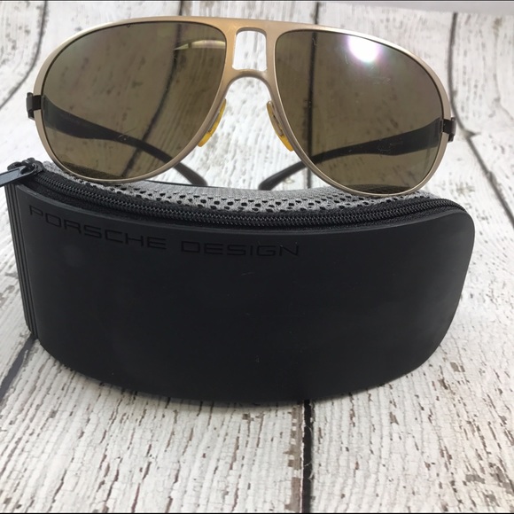Authentic Porsche Design men's sunglasses gold