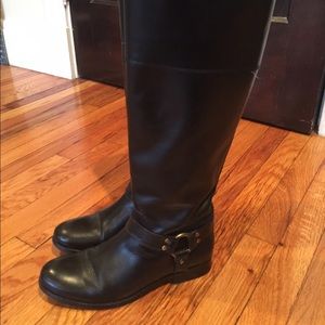 FRYE Melissa button back wide calf boots