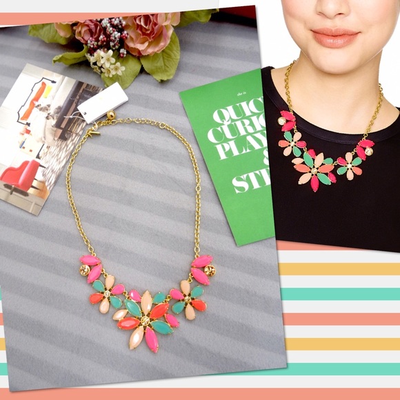 NWT Kate Spade Garden Of Paris Statement Necklace