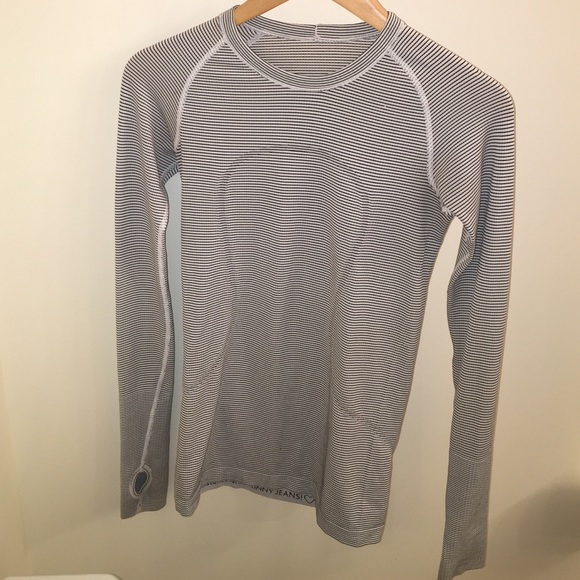 Lululemon Swiftly Tech Black/White Stripe 2