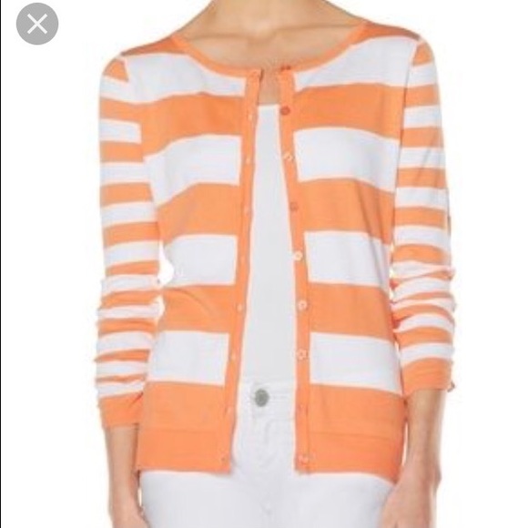 White Striped Sweater Cardigan | Poshmark