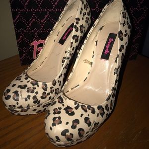 Betsyville Leopard Heels, Size 8.5