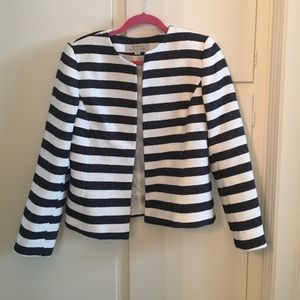 Tahari Women's striped Navy blazer size 8