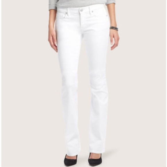 LOFT Denim - LOFT White Perfect Curvy Boot Cut Jean