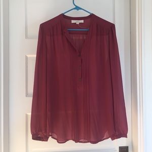 Loft long-sleeved blouse