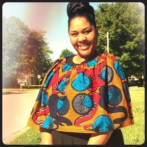 African print cape or crop top!